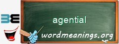WordMeaning blackboard for agential